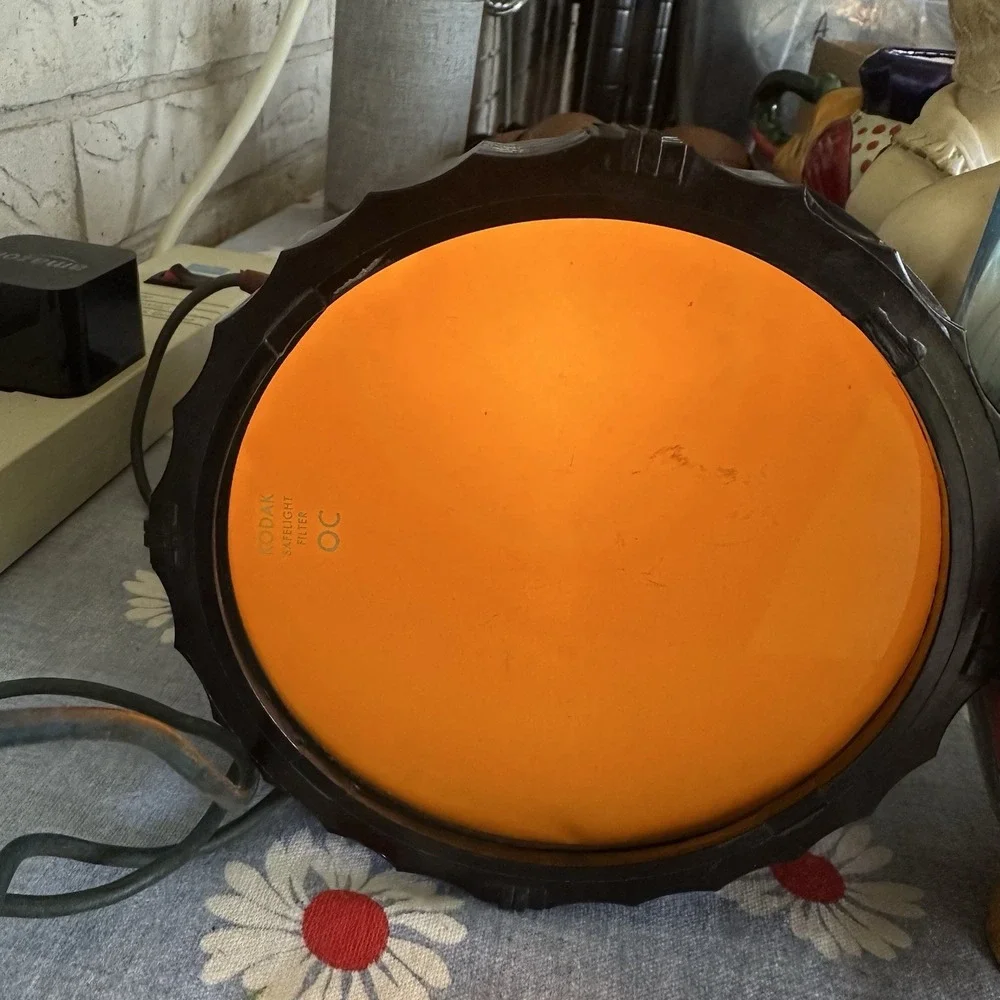 Vintage Kodak Safelight Lamp Model A Darkroom Light Safelight OA Filter Works
